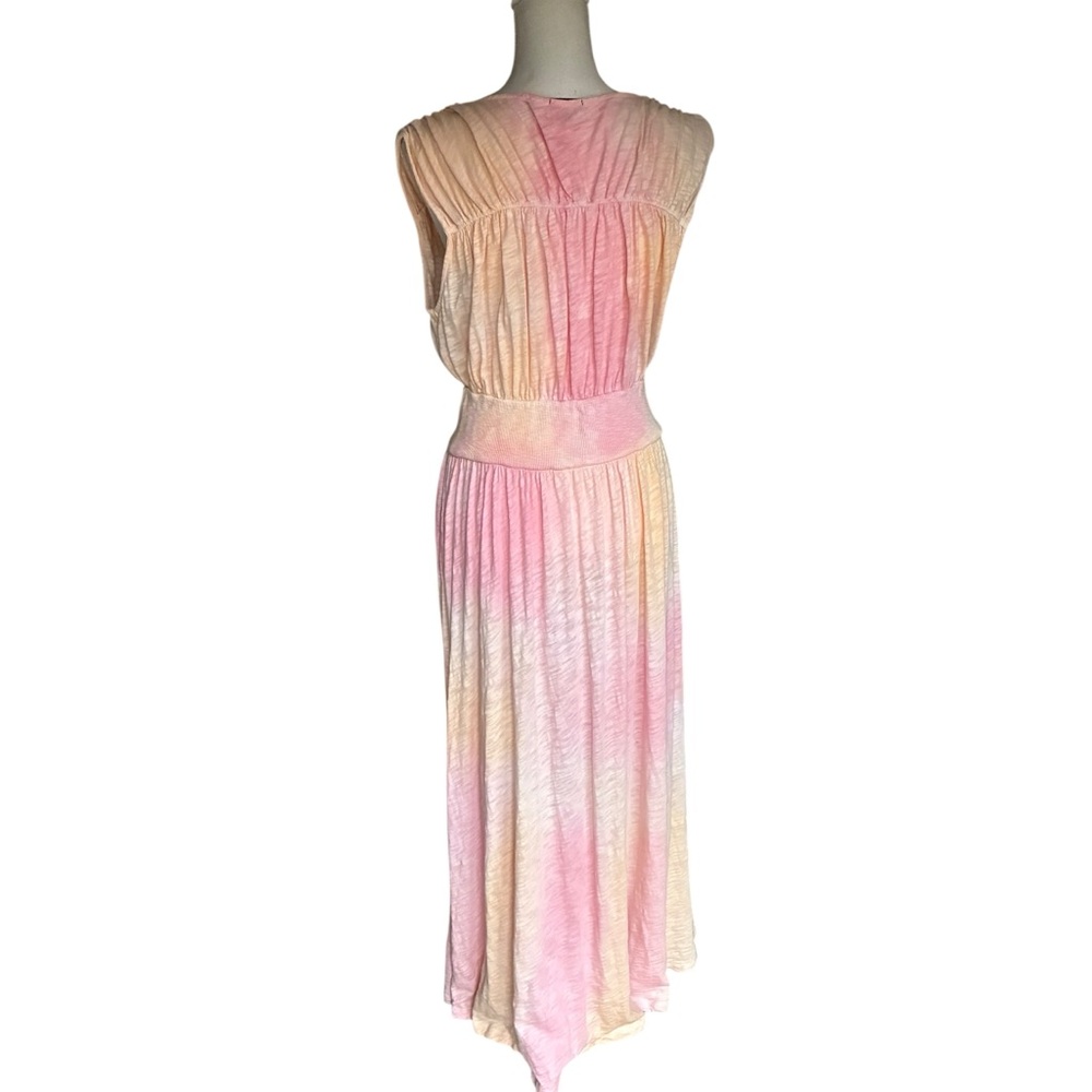ATM Anthony Thomas Melillo Pink Tie Dye Maxi Dress Sleeveless Jersey Boho L - Picture 10 of 10